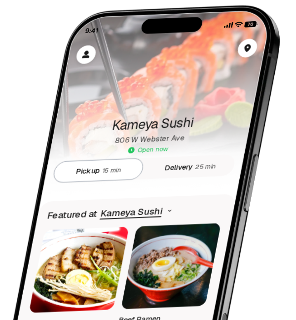 Kameya Sushi app preview