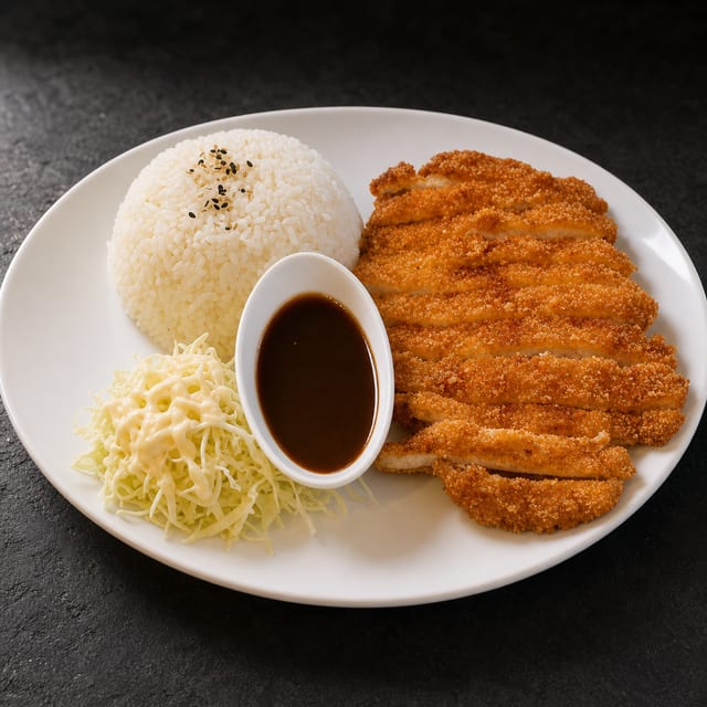 Katsu with Rice.