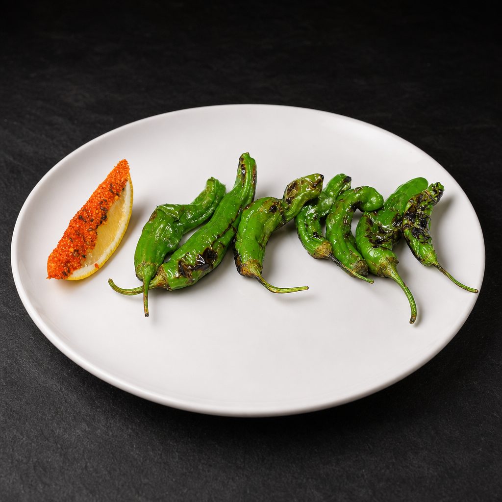 Grilled Shishito Pepper.