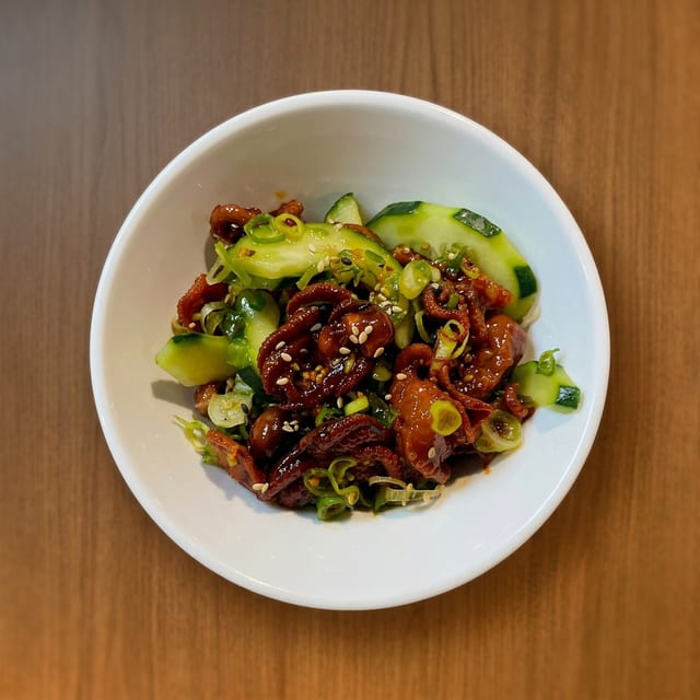Baby Octupus Salad.