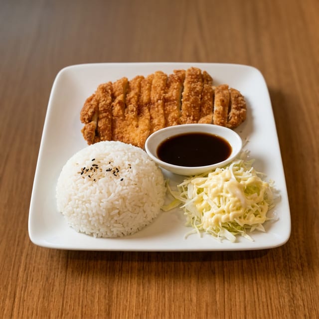 Katsu with Rice.