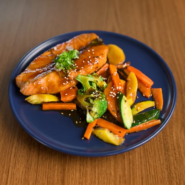 Salmon Teriyaki.